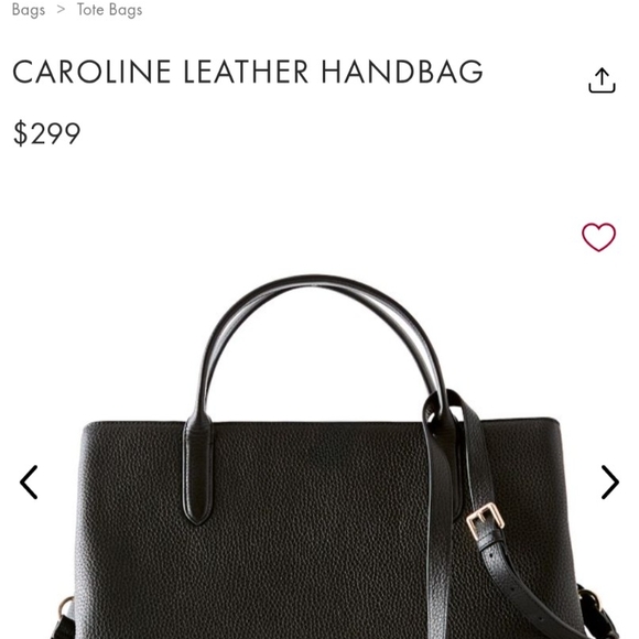 Mark & Graham Caroline Black Leather Handbag - Picture 2 of 13